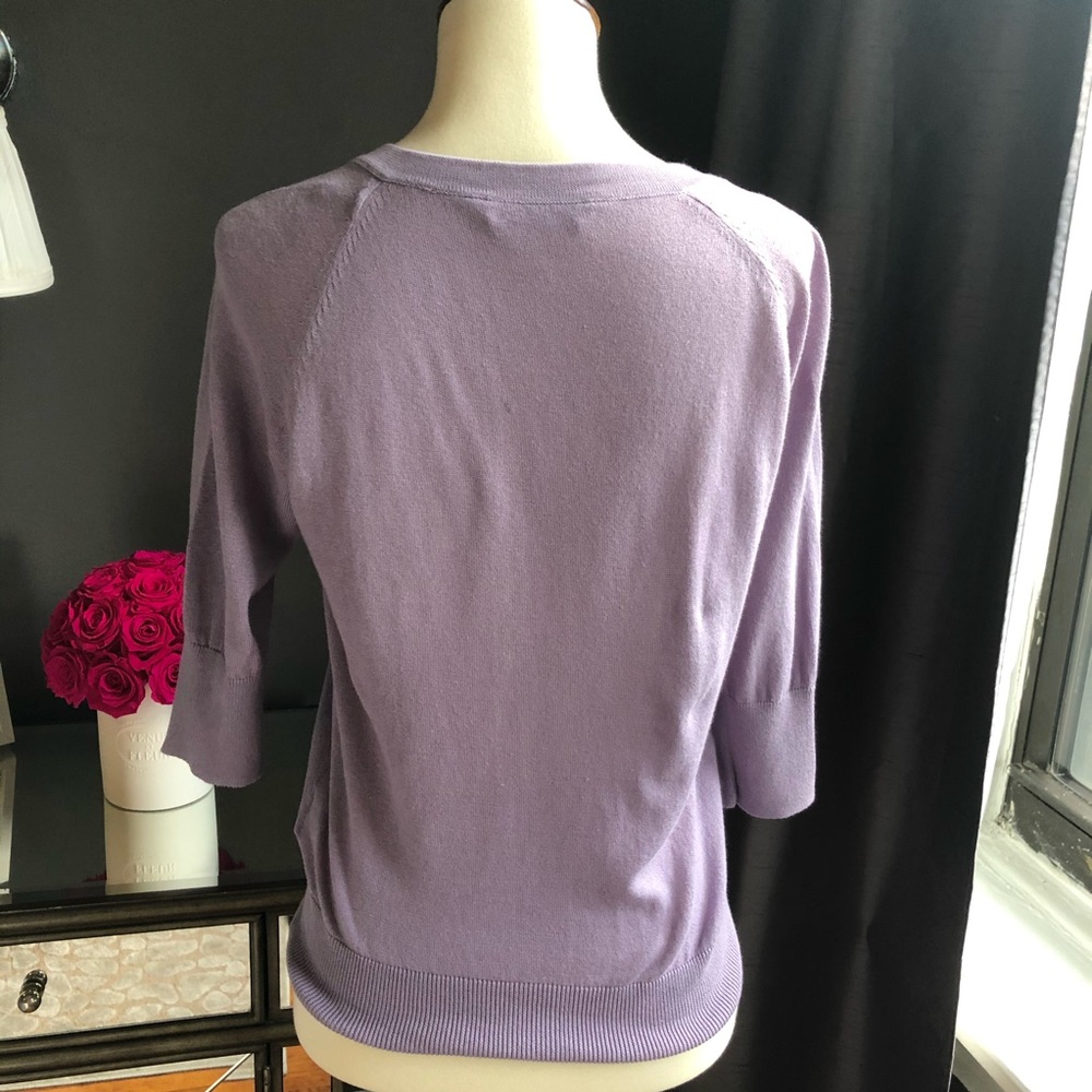 A Wear Purple Ruffle Cardigan - Picture 4 of 5